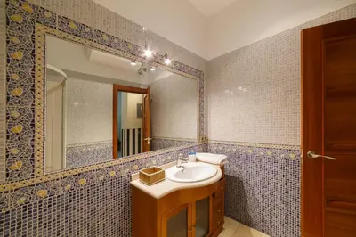 Un baño de El Jardín del Ángel Sauce