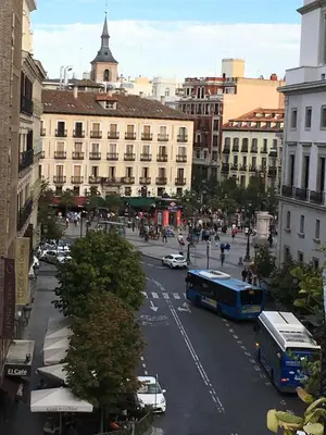 Vista general de Madrid o vista desde el apartamento