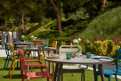 Jardín al aire libre en NH Madrid Ribera del Manzanares