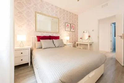 Cama o camas de una habitación en Apartamento en Chamberí