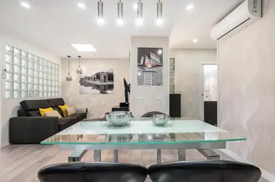 Zona de estar de Plaza España Apartment