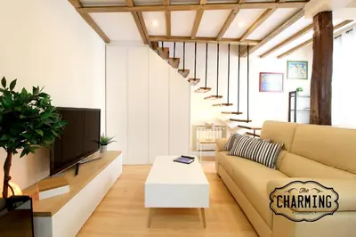 Zona de estar de Plaza Mayor - Exclusivo Apartamento Dúplex