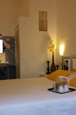 Cama o camas de una habitación en Hostal Casa Chueca