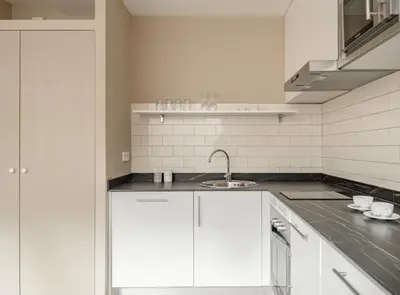 Una cocina o zona de cocina en Home Art Apartments Salamanca