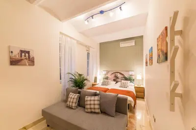 Cama o camas de una habitación en El Jardín del Ángel Yolka