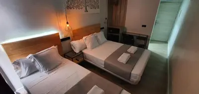 Cama o camas de una habitación en CH Lemon Rooms - Madrid