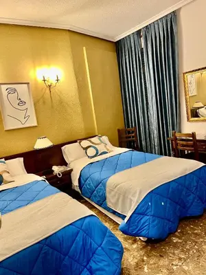 Cama o camas de una habitación en Hostal Sonsoles Madrid-Centro