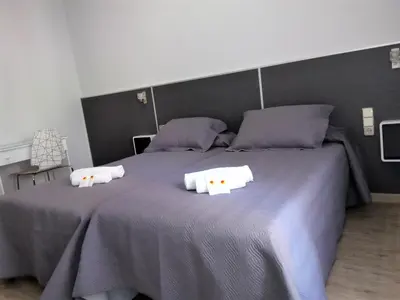 Cama o camas de una habitación en Hostal Jemasaca-Palma61