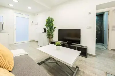 Una televisión o centro de entretenimiento en Apartamento Tirso de Molina