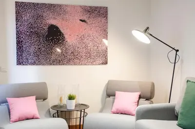 Zona de estar de Refurbished spacious 2BD 2BTH - Malasaña