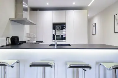 Una cocina o zona de cocina en Design apartment in Madrids Downtown - 3BD 2BT