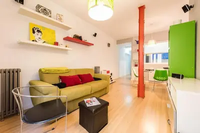 Zona de estar de Latina City Center - Bright Cozy 1BD
