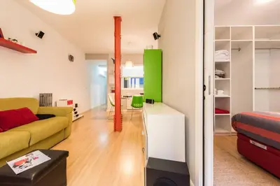 Zona de estar de Latina City Center - Bright Cozy 1BD