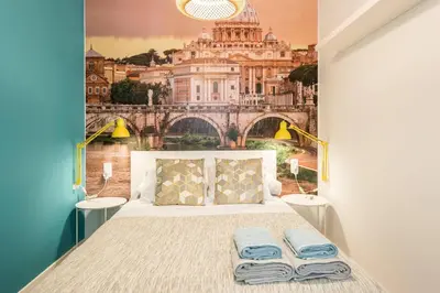 Cama o camas de una habitación en Piso en Calle Provisiones