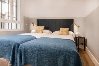 Cama o camas de una habitación en Slow Suites Bellas Artes