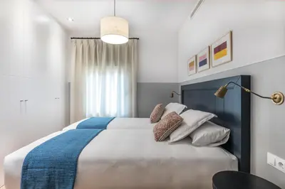 Cama o camas de una habitación en Slow Suites Bellas Artes