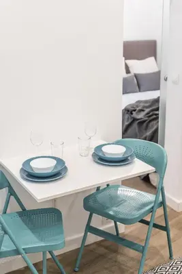 Cama o camas de una habitación en Waou Malasaña I - Alquiler Corta Duración