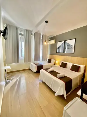 Cama o camas de una habitación en CH Las Murallas