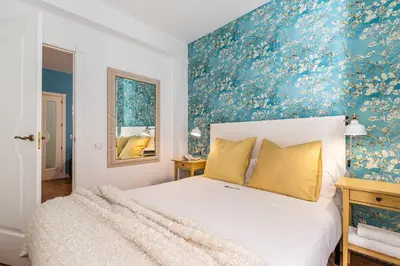 Cama o camas de una habitación en Waou La Latina II - Alquiler Corta Duración