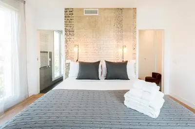 Cama o camas de una habitación en Plaza de España Skyline