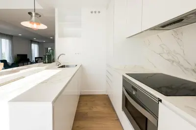 Una cocina o zona de cocina en Plaza de España Skyline