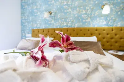 Cama o camas de una habitación en Hispano Boutique Gran Vía