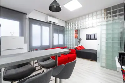 Una televisión o centro de entretenimiento en Argüelles Apartment