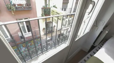 Un balcón o terraza de Pensión Estrella