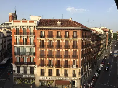Vista general de Madrid o vista desde el apartamento
