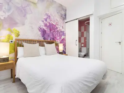 Cama o camas de una habitación en Pension Foster