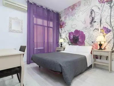 Cama o camas de una habitación en Pension Foster