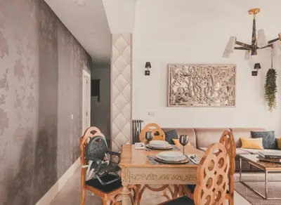 Zona de estar de City Deluxe Apartment- Alquiler corta duración