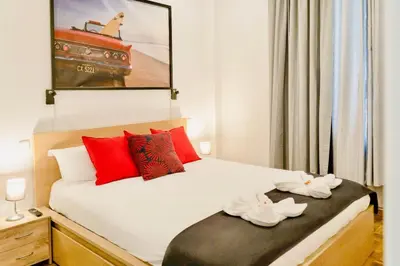 Cama o camas de una habitación en Gran Via MidStay