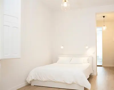 Cama o camas de una habitación en MEZZANINe GREEN