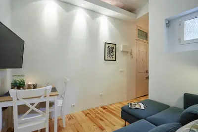 Zona de estar de LEEWAYS APARTMENT in MANCEBOS