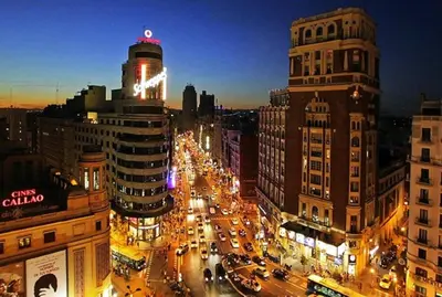 Vista general de Madrid o vista desde el apartamento