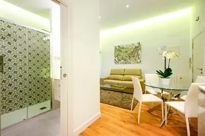 Zona de estar de Prado Suite