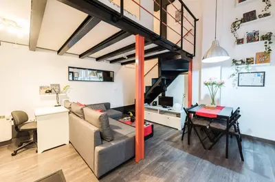 Zona de estar de Loft en Travesía de Cabestreros - Lavapiés