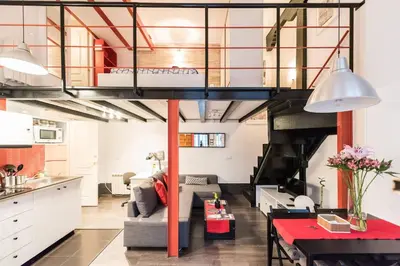 Una cocina o zona de cocina en Loft en Travesía de Cabestreros - Lavapiés