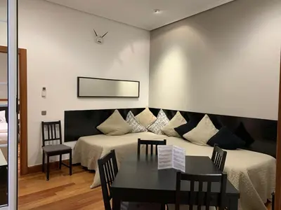 Zona de estar de New Point Madrid Apartments