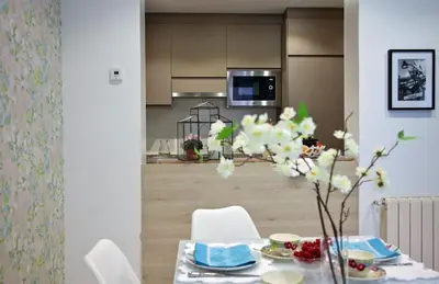 Una cocina o zona de cocina en Feelathome Madrid Suites Apartments