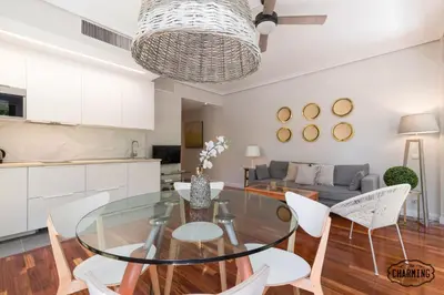 Zona de estar de Paseo del Prado II - Apartamento de 1 dormitorio con Piscina y Terraza