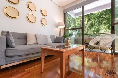 Zona de estar de Paseo del Prado II - Apartamento de 1 dormitorio con Piscina y Terraza