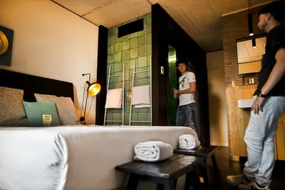 Zona de estar de Bastardo Hostel