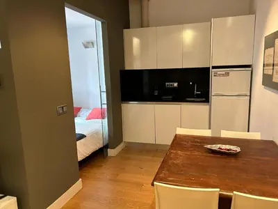 Una cocina o zona de cocina en Estudio en Av de America Madrid