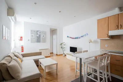 Una televisión o centro de entretenimiento en Cosy Apartment Malasaña