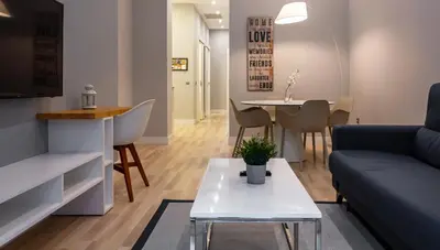 Zona de estar de Arenal Suites Gran Vía