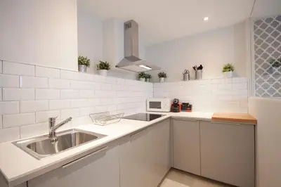 Una cocina o zona de cocina en Loft de lujo a pasos del prado