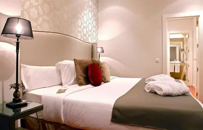 Cama o camas de una habitación en Boutike Cibeles