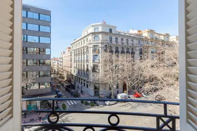 Vista general de Madrid o vista desde el apartamento